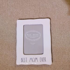Rae Dunn Cream 'Best Mom Ever' Picture Frame